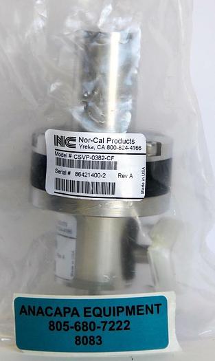 Nor-Cal CSVP-0382-CF 3/8" Pneumatic Right Angle Poppet Valve 1.33" OD New (8083)