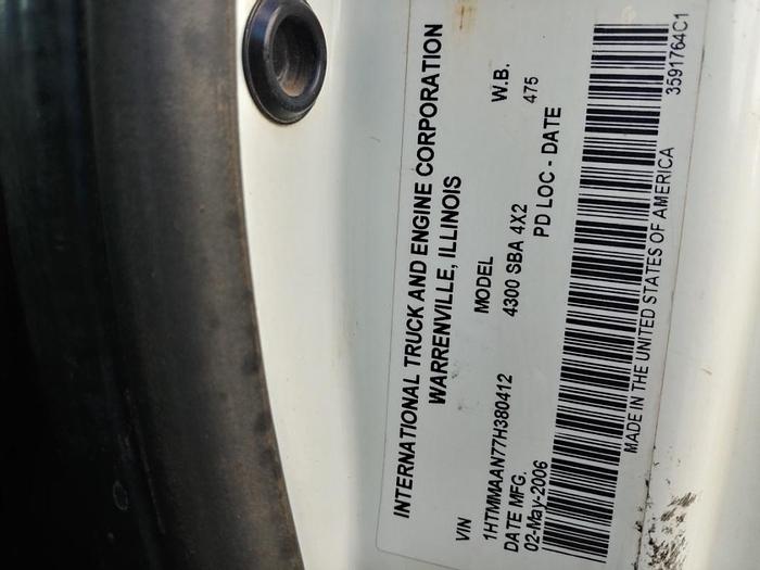 Used Altec DM47-TR Digger Derrick on 2007 International 4300 Utility Truck - 80412