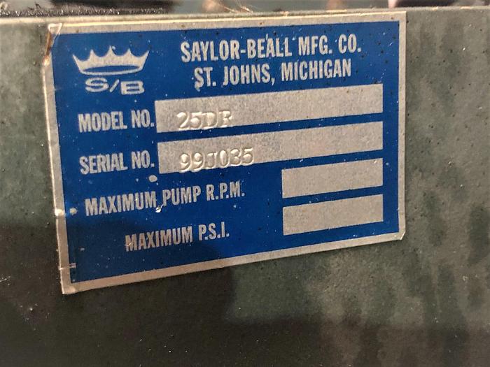 Used 1999 Saylor-Beall 25DR Screw Type Compressor