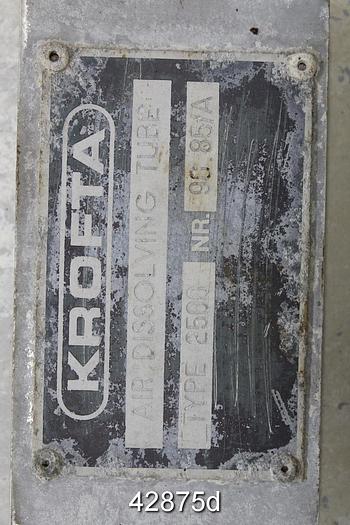 Used Krofta Model 2500 Air Dissolving Tubes #42875