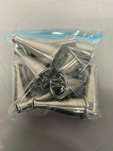 Used Stainless Steel 5" Tapered Sanitary Fitting Reducer 3/4" to 2"