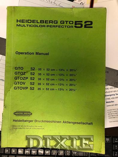 Used Heidelberg GTOP52