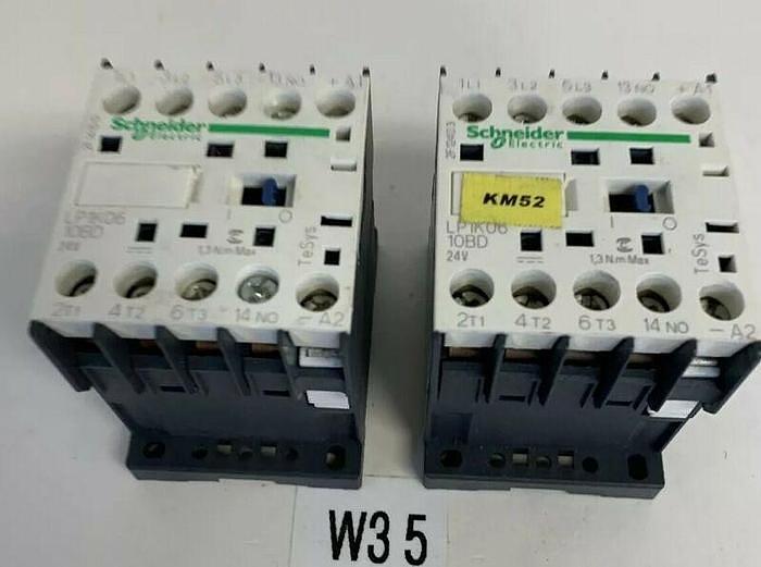 SCHNEIDER ELECTRIC LP1K0610BD CONTACTOR 24V (LOT OF 2) FAST SHIPPING!
