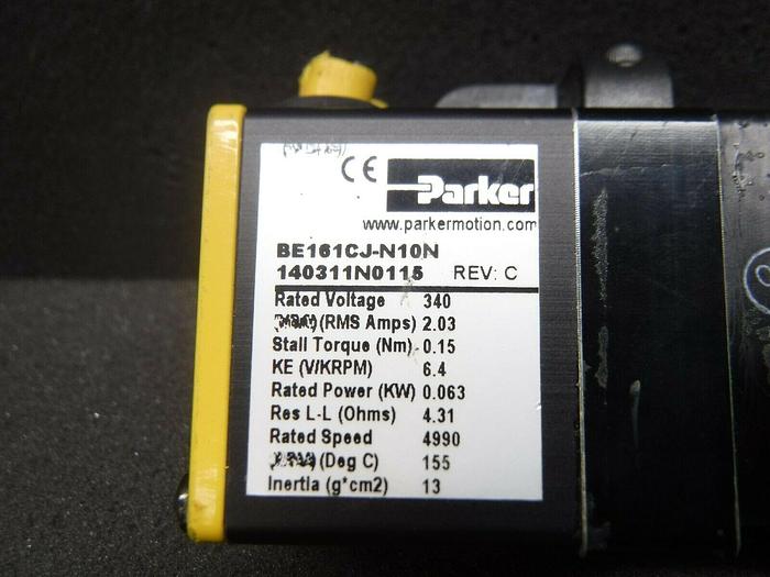 Used Parker, BE161CJ-N10N1403111N0115, REV: C, CGI, 017PLX0100-XX-6199X (Used)