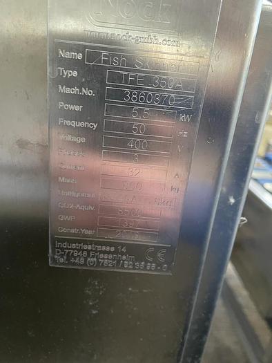 Used 2017 Nock Maschinenbau GmbH Automatic skinning machine with freeze drum technology