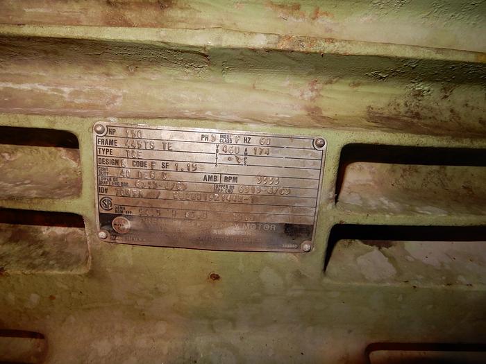 Used AHLSTROM 7LFG-8 WATER PUMP WITH 150 HP MOTOR