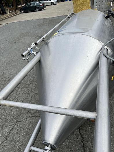 Used Tank, 775 Gallon, Stainless Steel, Jacketed, 25 BBL Fermenting Tank #S744734