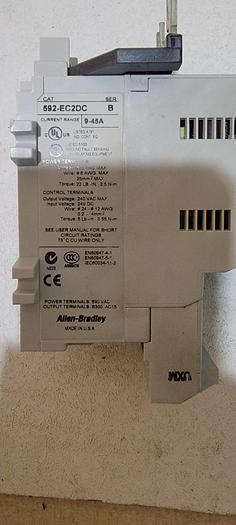 ALLEN BRADLEY 592-EC2DC B E3PLUS OVERLOAD RELAY 9-45A 193-eimd (111)