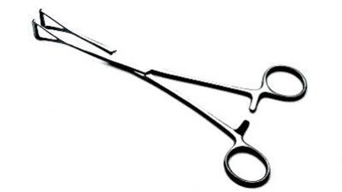 Used Forceps Intestinal Grasping Duval Collin 28mm Blade by 200mm (8in)