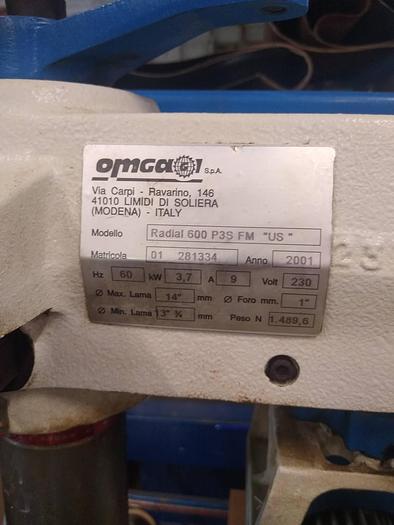 Used 2001 Omga Radial 600 P3S