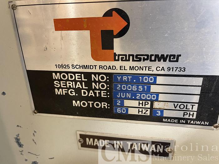 Used 2000 Yow Cheng YRT 100 Mortine and Tenone Machine