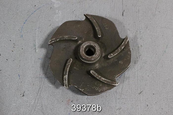 Used Goulds 3196 1.5x3x8 Pump Impeller, 5-Vane, 6" Diameter, 56209 #39378