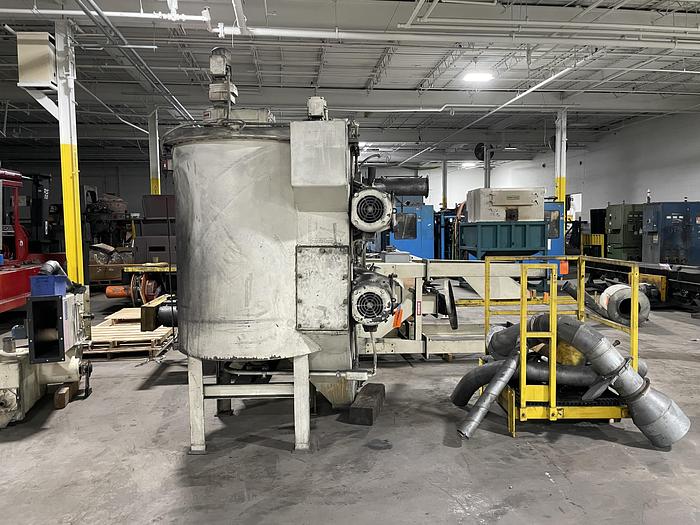 Used 2001 WHEELABRATOR SPINNER HANGER SHOT BLAST MACHINE