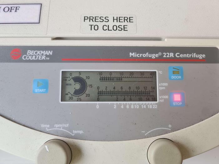 Used Beckman Coulter 22R Refrigerated Centrifuge 