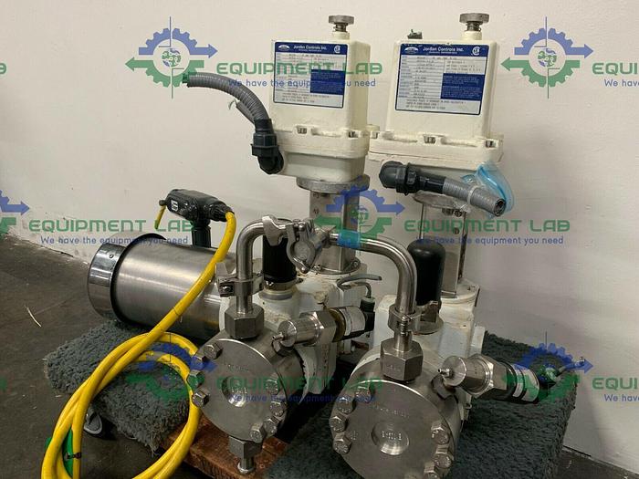 Used Jordan Controls SM1010A Actuators w/ LEWA EK2 Pump & Washdown Duty Motor A2B4BT