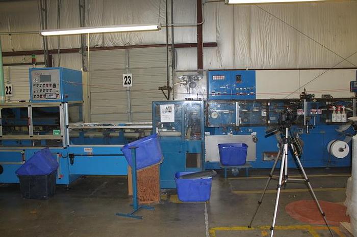 Used JOA SANITARY PAD LINE 10" SUPER 212 FPM