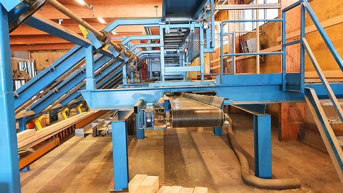 Used Hundegger K2-4 BHF joinery line  for log house production