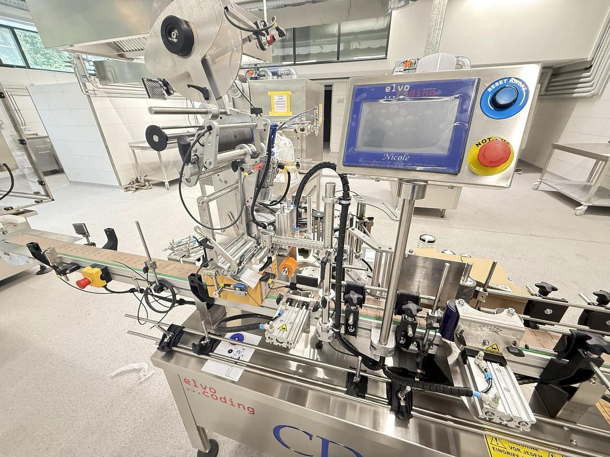 New 2025 Elvo Coding Nicole Etikettiermaschine für Haftetiketten