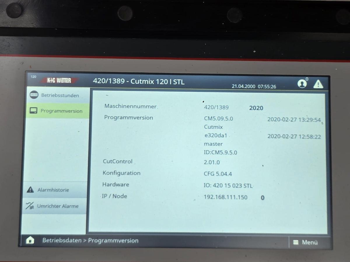 Gebraucht 2020 K+G Wetter CM 120-420 Schüsselkutter