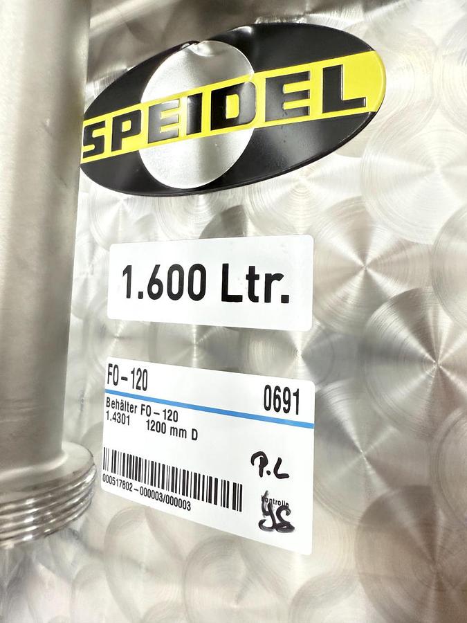 New 2025 Speidel F0-120 Edelstahltank (Saft- oder Weinbehälter)
