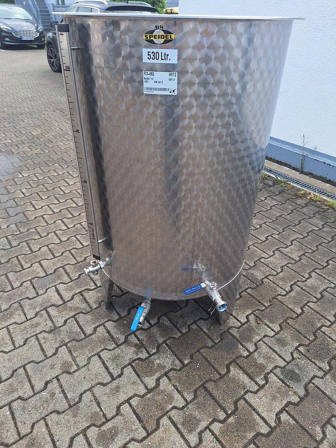 Used 2017 Speidel F01-082 Edelstahlbehälter (530 Liter)
