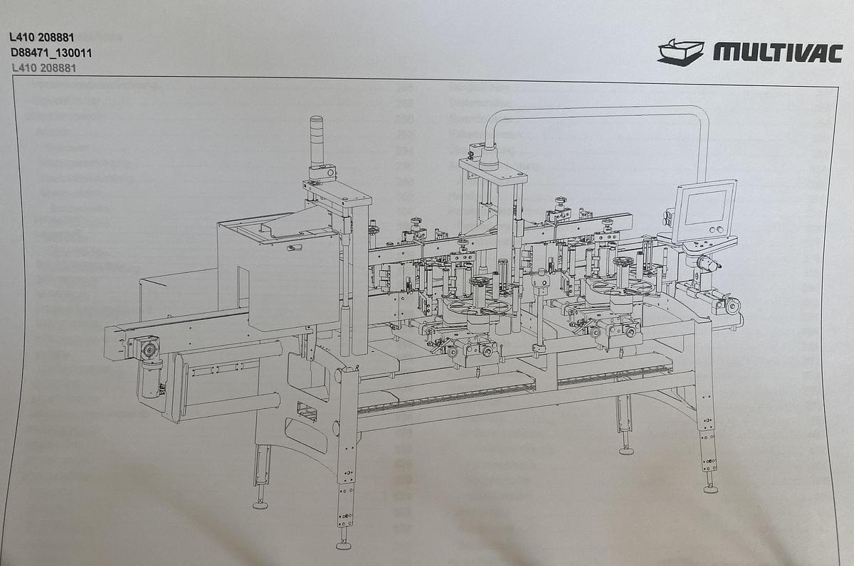 Used 2015 Multivac L410 / LD210 Etikettieranlage für Haftetiketten