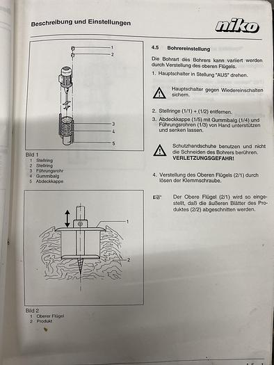 Refurbished Doppel-Kohlstrunkbohrmaschine
