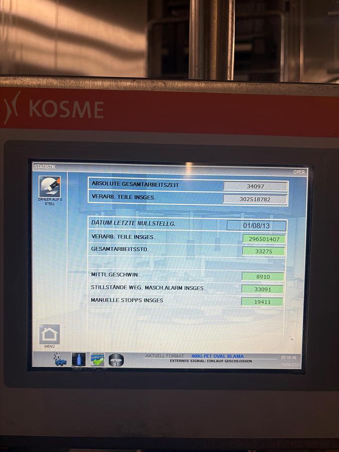 Gebraucht 2013 Kosme FLEXA 15/720 P3 MM Nassleim / Heißleim Etikettierer