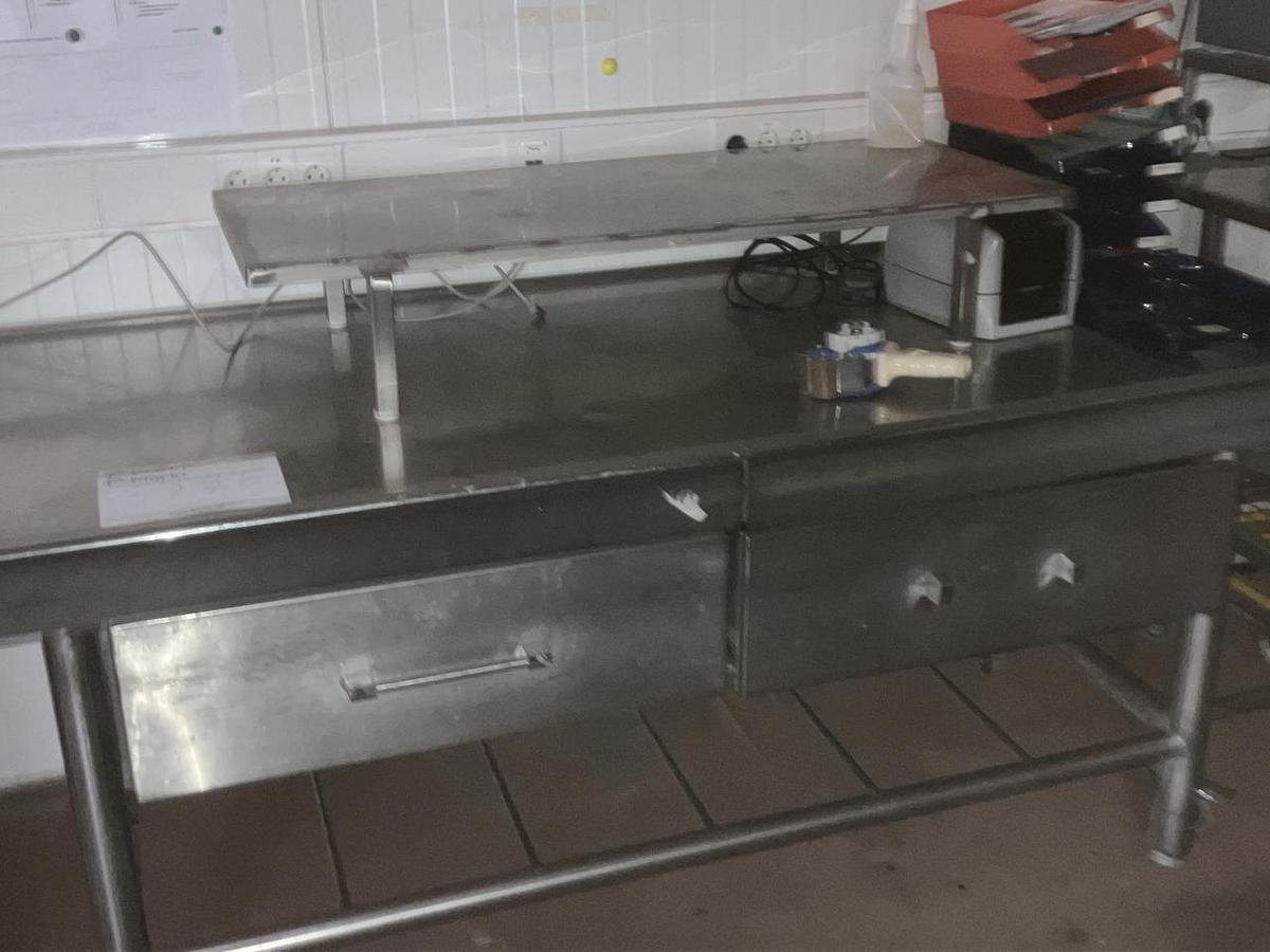 Used NN stabiler Edelstahltisch