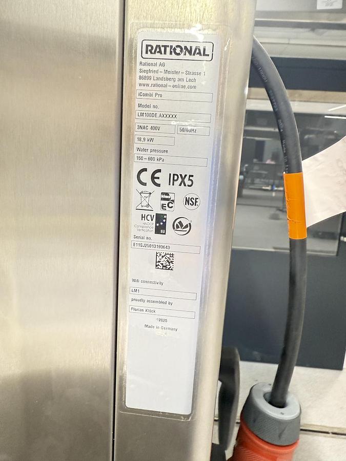New 2025 Rational iCombi Pro 10-1/1 Elektro Kombidämpfer