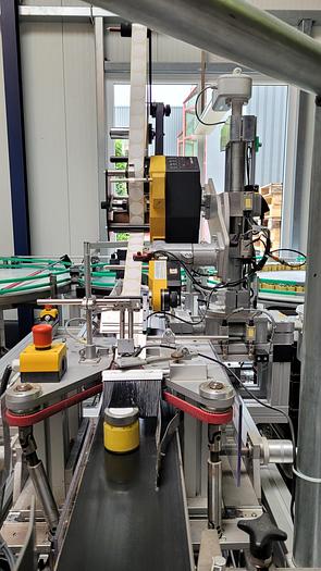 Gebraucht 2013 PRINTWOLF Etikettieranlage für Gläser und kleine Flaschen (ca. 60ml – 250ml)