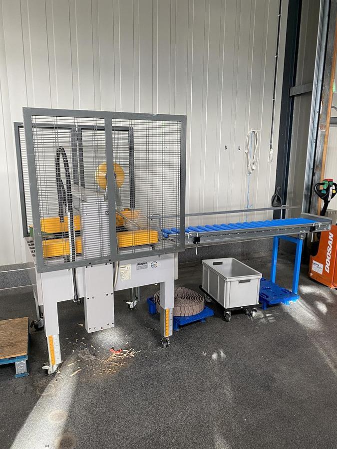 Gebraucht Seitz Compacta/Alcoa/TLG/Kosme/Strapex Abfüll- und Verpackungslinie für Spirituosen (Glasflaschen)