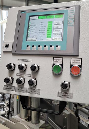 Gebraucht 2013 PRINTWOLF Etikettieranlage für Gläser und kleine Flaschen (ca. 60ml – 250ml)