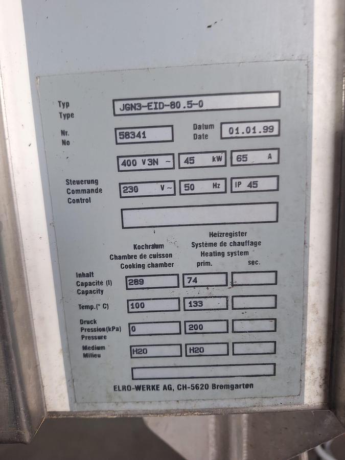 Gebraucht 1999 ELRO-WERKE AG, Bremgarten, Schweiz JGN3-EID-80.5-0