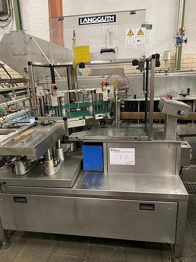 Used Etikettiermaschine, Langguth, Typ E 23