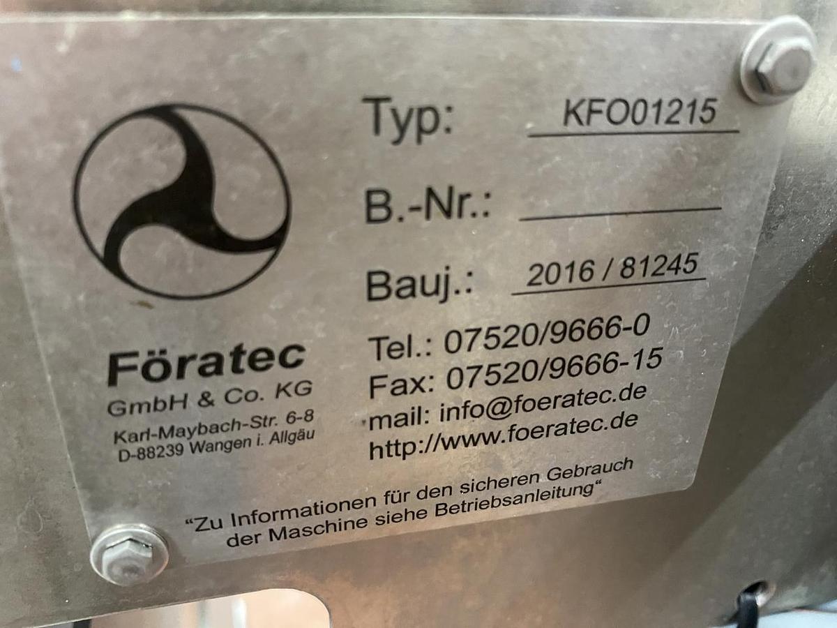 Used 2016 Föratec KF001215