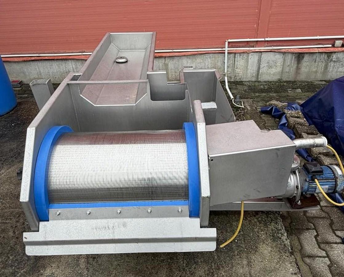 Gebraucht Trommelsiebanlage zur Abwasserreinigung bis 30 m³/h, Edelstahl
