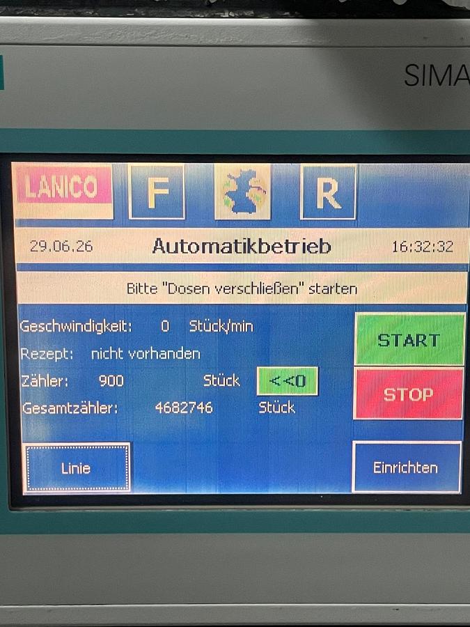 Gebraucht 2013 Lanico SVA 50W Dosenverschließmaschine