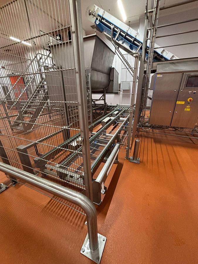 Gebraucht 2023 Alco/Vogelsang Gefrierfleischbrech- & Pufferlinie mit Wiegetechnik und Palbox-Handling