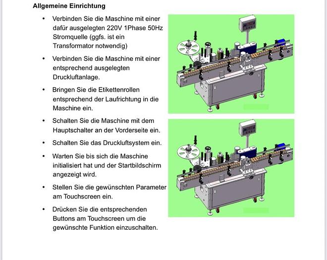 Gebraucht 2021 RHG Etikettiermaschine für Haftetiketten