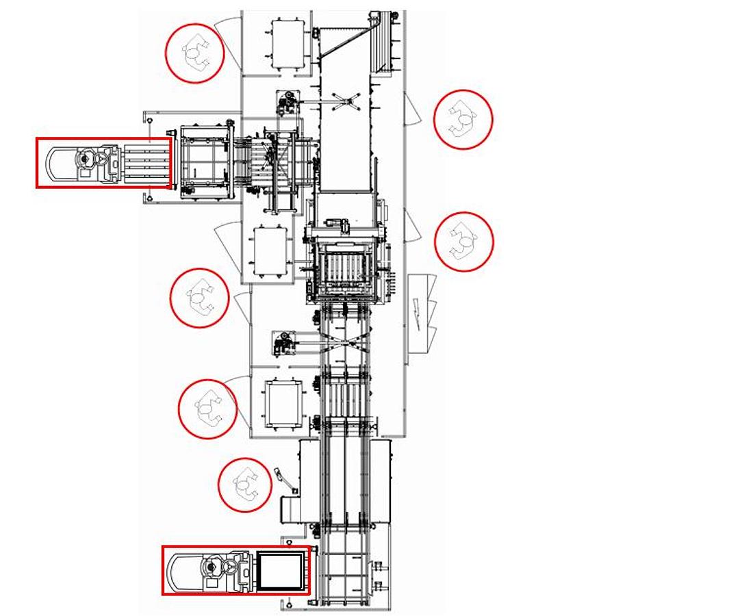 Gebraucht 2013 Kosme DEPACK B B1F A/67-Rf Depalettierer / Entpalettierer für geblasene Flaschen / Flaschenrohlinge / leere Behälter