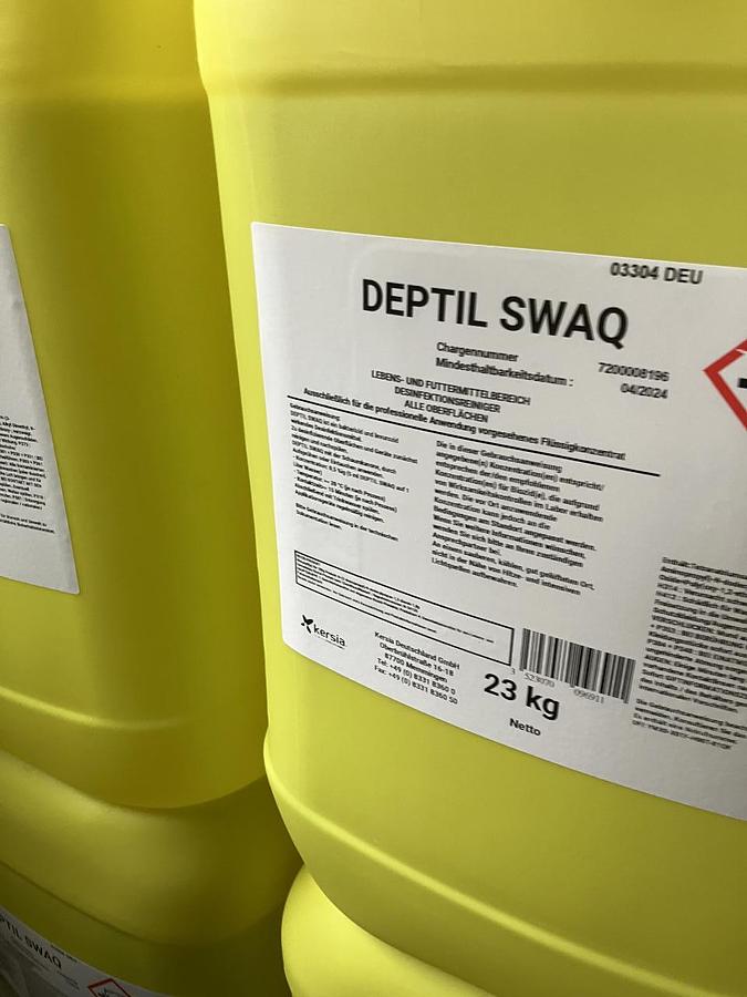 Used Lager für Reinigungs- und Desinfektionsmittel