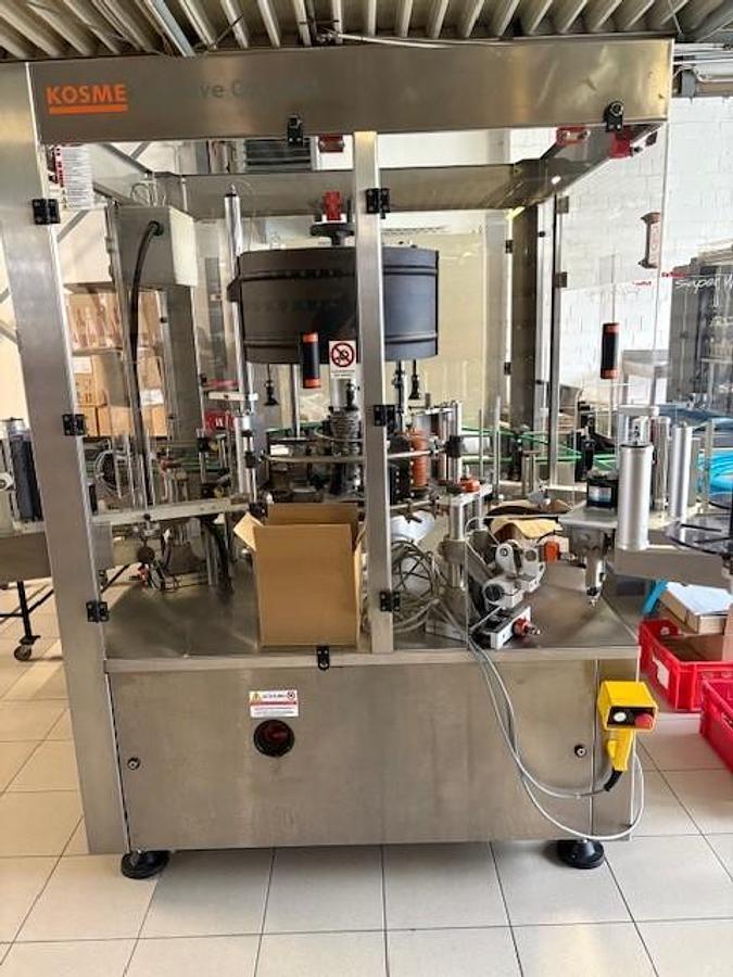 Gebraucht Seitz Compacta/Alcoa/TLG/Kosme/Strapex Abfüll- und Verpackungslinie für Spirituosen (Glasflaschen)