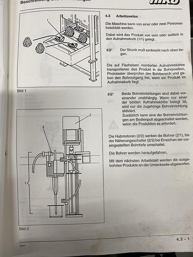 Refurbished Doppel-Kohlstrunkbohrmaschine