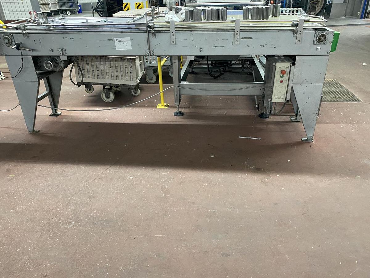 Used NN 5-bahniges-Schanierplattentransportband