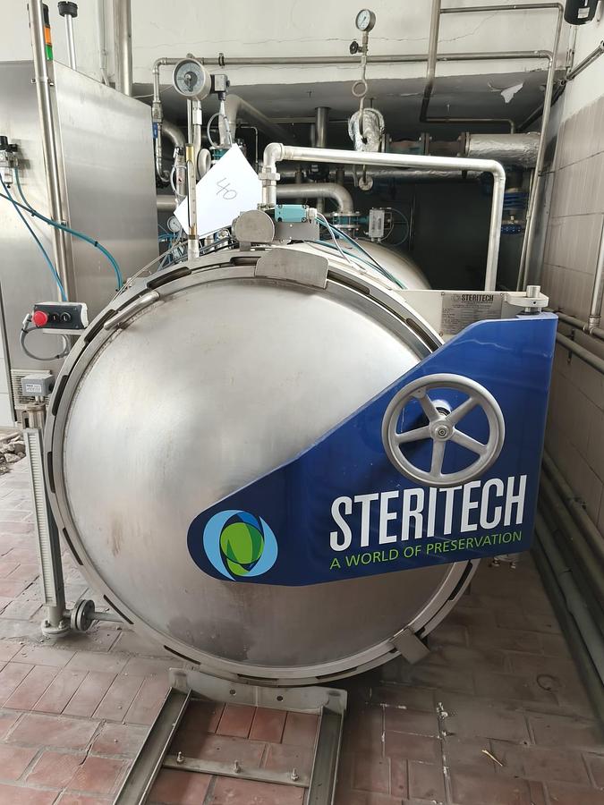 Gebraucht 2010 Steritech S.A. CV-10-0130 Dampf-/Wassersprüh-Autoklav für Lebensmittelkonserven 
