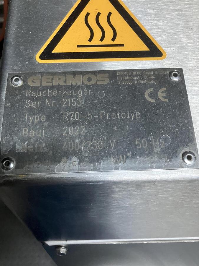 Used 2020 Germos Ness R70-5 Raucherzeuger + Räucherkammer