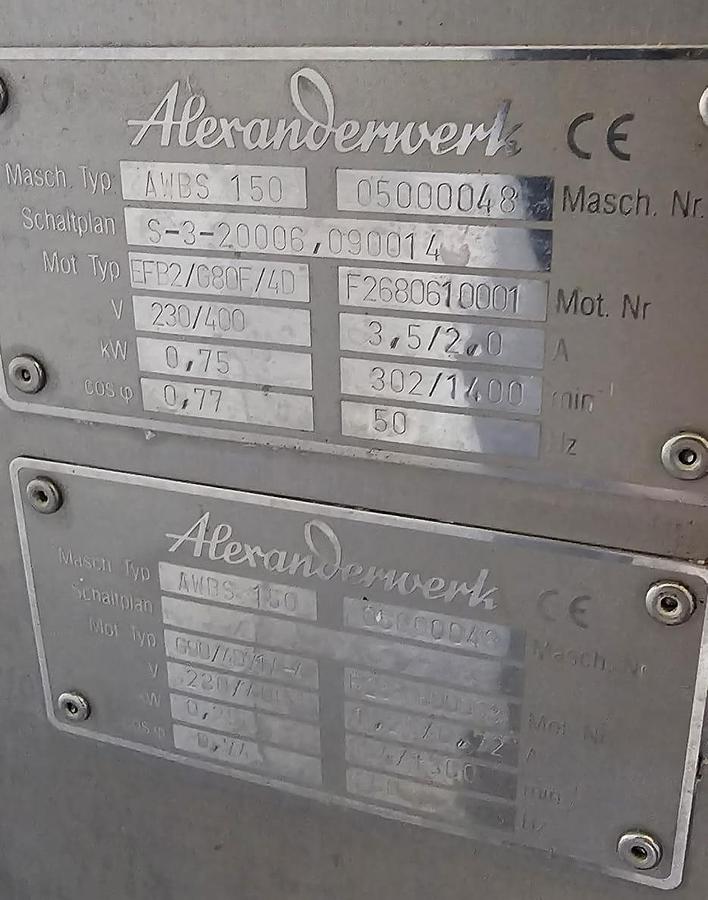 Gebraucht Alexanderwerk AW BS 150 Bandschneidemaschine