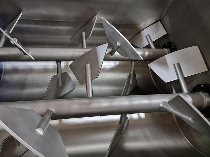 2023 MIX-MAXI 900 Liter Edelstahl Doppelpaddel-Mischer mit 200 Liter Mastbeschickung MM 900