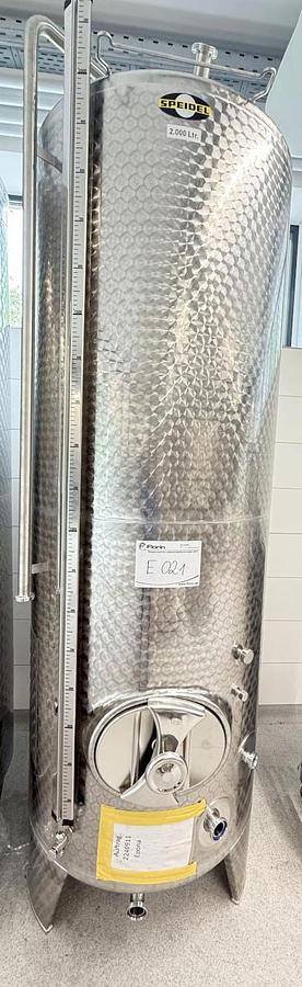 New 2025 Speidel F0-120 Edelstahl-Lagertank 2000 Liter